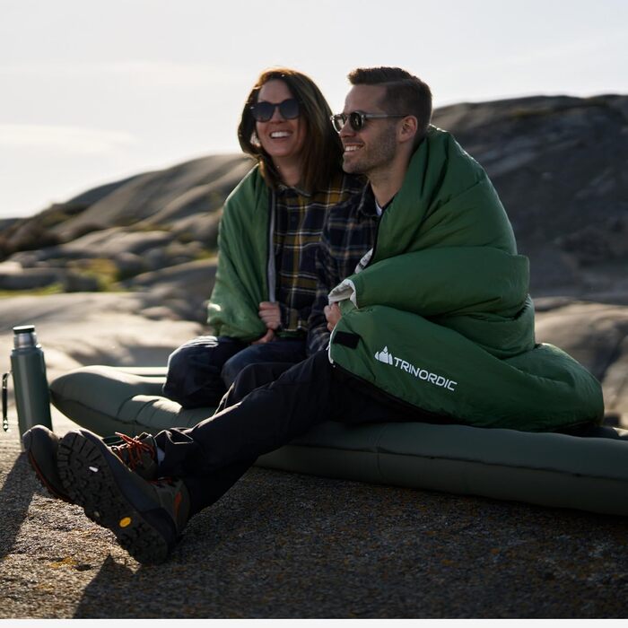 Trinordic 700g Ultralight Down Sleeping Bag - Anti-Snag Zipper - Compact Summer Sleeping Bag for Adults - Outdoor Hiking, Backpacking, Bikepacking & Travel