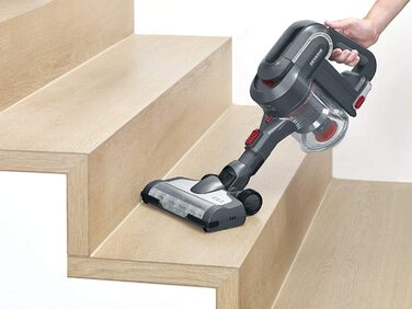 Пилсос Severin S'Power topspin Li 30 ручний та для стіни, акумуляторний, 22.2V, сірий/червоний, HV 7165 Single