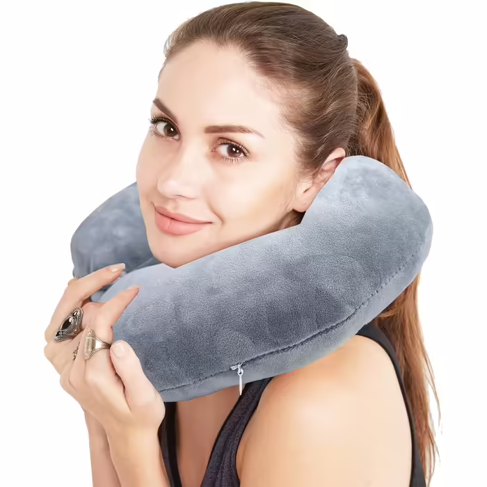Traxenta neck pillow, U-shaped travel pillow, neck support, airplane pillow, travel pillow, neck pillow for travel, flight pillow, neck pillow, neck cushions, neck pillow ideal for camping, travel