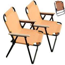 Кемпінговий стілець складний, камуфляжний, 225 кг, Oxford, для риболовлі, пікніка, подорожей - зелений/помаранчевий