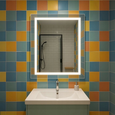 Настінне дзеркало Glass-Star, прямокутне, 700 x 800 мм