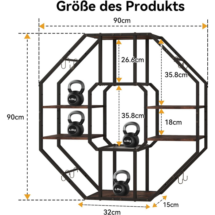 Стильне металеве вітрина для вина з LED-підсвічуванням, 3 яруси, для бару, кухні, вітальні, ресторану, чорний, 20x80 см
