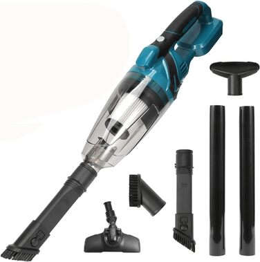 Акумуляторний ручний пилосос Makita 18V, 10000Pa, 4-в-1 для дому, авто, шерсті тварин, 0.75л (без акумулятора)