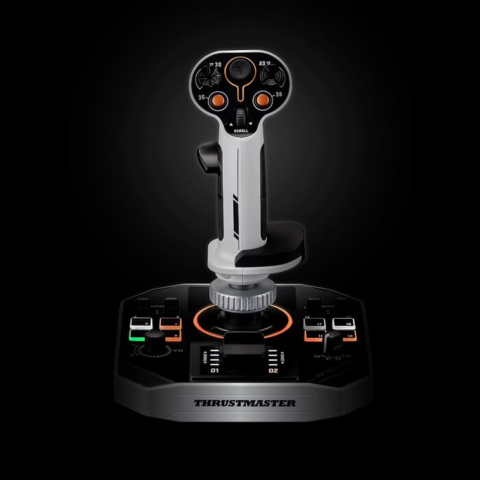 Thrustmaster Sol-R 1 – Професійний ігровий джойстик для космічних симуляторів PC – H.E.A.R.T. магнітні сенсори, 16-bit, ергономічний дизайн, сумісний зі Star Citizen та Elite Dangerous