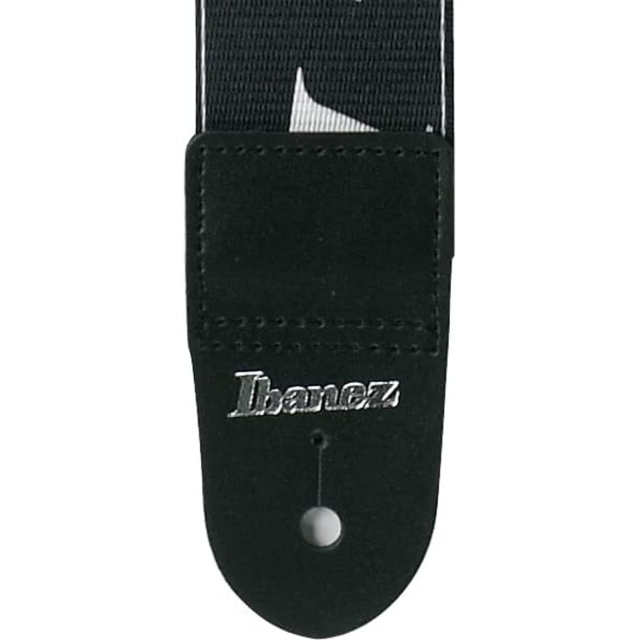 Гітарний ремінь Ibanez Design 'Ibanez Logo' GSD50-P6, чорний, одинарний