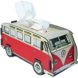 Tissue box, VW T1 red from Werkhaus