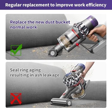 Замінник контейнера для пилу та HEPA фільтр для пилососів Dyson V11, V15, SV14, SV17, SV22, SV28 (970013-02/970013-03)