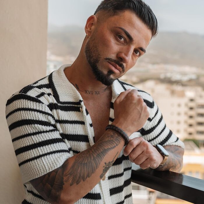 Чоловічий браслет Serasar Premium з натуральної шкіри, колір коричневий, різні розміри, магнітна застібка з нержавіючої сталі, у подарунковій коробці