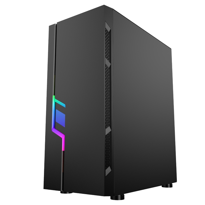 Корпус Gembird Fornax 2000 RGB Midi Tower, чорний