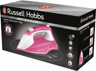 Праска Russell Hobbs Light & Easy Pro 26461-56, 2600 Вт, керамічна підошва, рожева