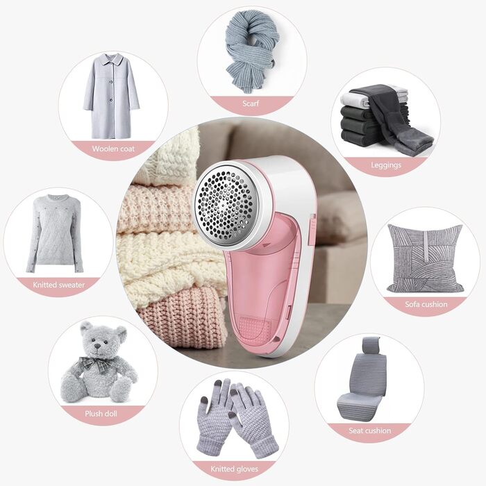Електричний видалення ворсу Rose: видалення ворсу для одягу з пуловерів та вовни (зелений)