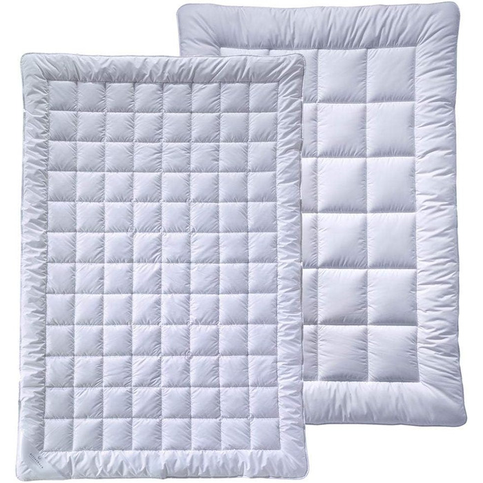 Ковдра billerbeck S20 DUETT 4 сезони 155x220 см, легка літня та демісезонна, наповнювач AIRFILL®, біла