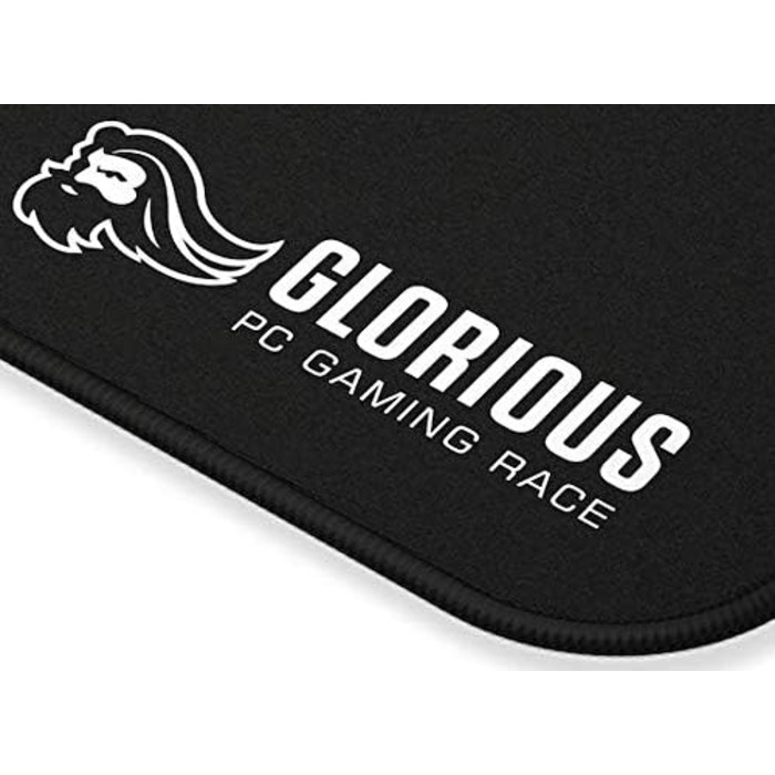 Підставка для зап'ястя клавіатури Glorious Gaming з підкладкою (17 мм, чорний) - м'яка, з антиковзким покриттям, 300 x 100 x 17 мм