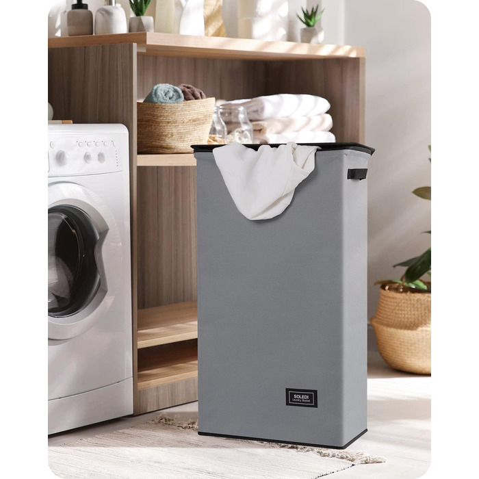 SOLEDI 100L Laundry Basket, Laundry Hamper with Lid and Laundry Bag - Large Laundry Sorter for Bathroom, Bedroom, Laundry Room, Kids' Room