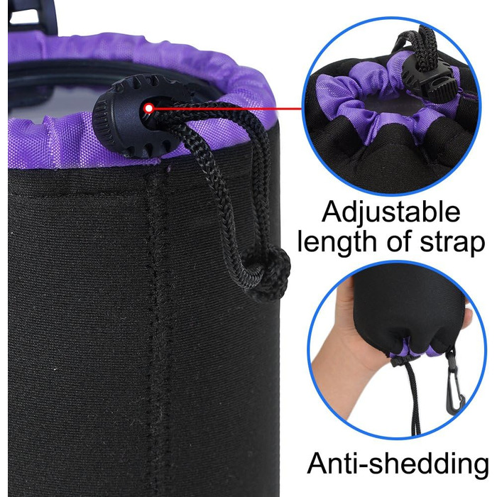 Водонепроникний захисний чохол для об'єктива CADeN: 4 розміри, неопрен, Canon, Nikon, Sony, Pentax, Tamron, Sigma