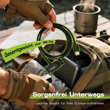 Зарядний пристрій для GoPro Hero 13 Black — 3-канальний заряд для акумуляторів з швидкою зарядкою, USB-C кабель. Сумісний з GoPro Hero 13 Black, оригінальний акумулятор (без акумулятора). Для Hero 9-13