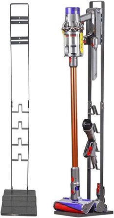 Підставка для пилососів Dyson – Organizer та кріплення для Dyson Gen5, V15s, V15, V12 Slim, V11, V10, V8, V7, V6, DC30, DC35 | Підставка з рамою для бездротових пилососів Dyson (Антрацит)