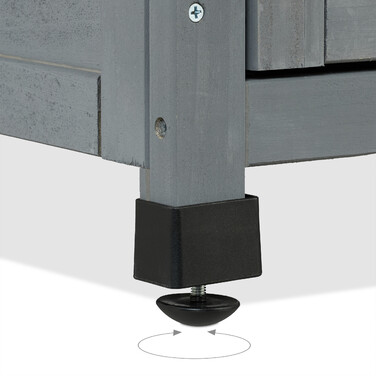 Relaxdays Plant Stand with Underneath Cabinet