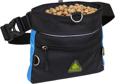 Сумка для ласощів для собак ASCO Leckerlitasche - зручна та велика сумка для тренувань з великою внутрішньою кишенею, блакитна