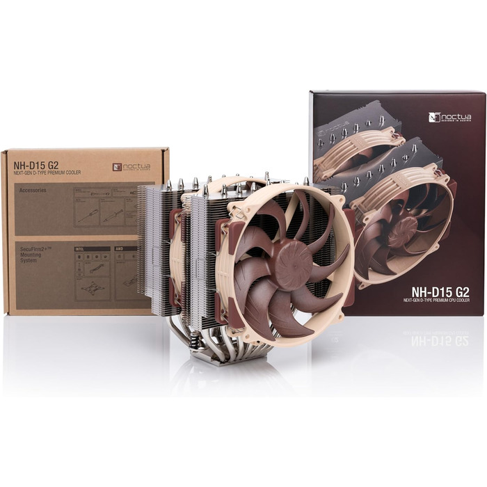 Кулер CPU Noctua NH-D15 G2 Dual Tower для AMD AM5 та Intel LGA1851/LGA1700 (Коричневий)