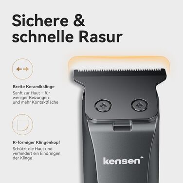 Мультитриммер для тіла чоловічий Intimrasierer Mann - Водонепроникний тілотриммер для чоловіків з насадками для ніг, пахв та зони бікіні. Чорний