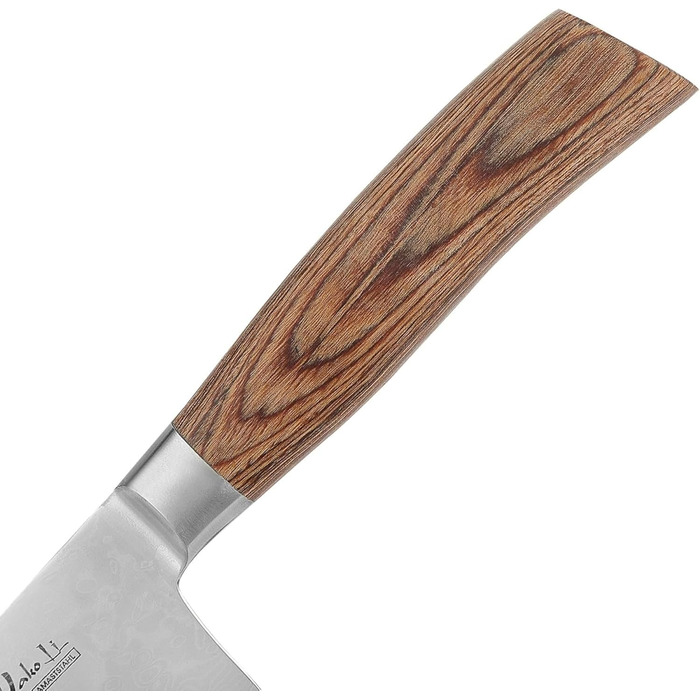 Ніж кухарський Wakoli EDIB Pro Kiritsuke Damast (VG10) 20 см, ручка Pakka, подарункова коробка, гравіювання