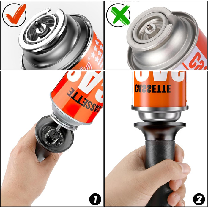 Фламбер (Royouzi) з блокуванням безпеки: регульований, наповнюваний, для приготування Crème brûlée, грилю, приготування їжі, кемпінгу