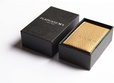FLAPCASE No. 1 • Gold ONE • Designer cigarette case, Made in Austria, vegan leather cigarette box for 19, 20, 21 cigarette packs, regular King-Size