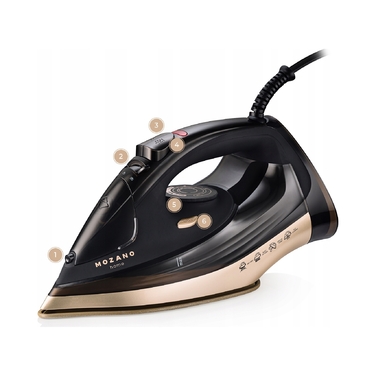 Парова праска Mozano Perfect Smooth, 3200 Вт, керамічна підошва, 350 мл