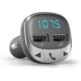FM-трансмітер Bluetooth Energy Sistem PRO для авто, microSD, USB зарядка, MP3, навігація папками, гучний зв'язок