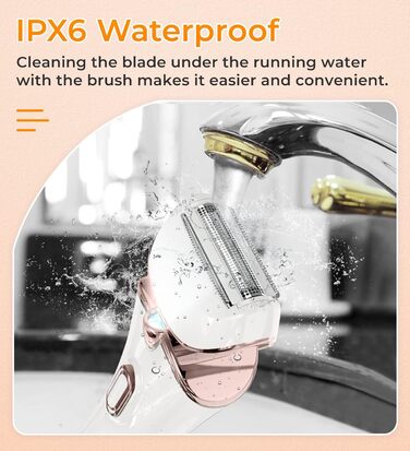 Електричний жіночий епілятор: бездротовий тример для тіла, бікіні, ніг та під пахвами (вологий/сухий)