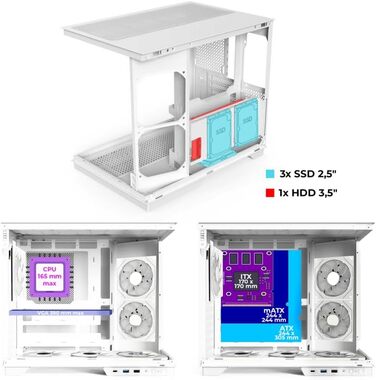Spirit of Gamer Viper CRX: Корпус для ігрового ПК з 6 RGB вентиляторами, LCD дисплеєм та підтримкою водяного охолодження