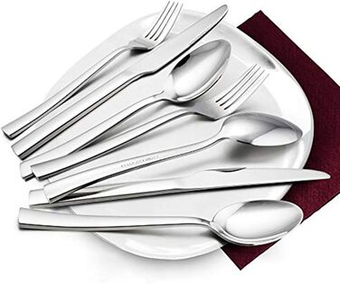 HaWare Cutlery Set, 60-Piece Cutlery Set for 12 People with Knife, Fork, Spoon, Stainless Steel Flatware for Family/Party/Hotel/Restaurant, High-Gloss Polished & Dishwasher Safe