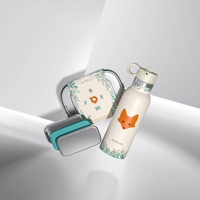 Stainless Steel Lunch Box/Mini 800ml Special/MINI Container 150ml 2 Lids / 5 DECO Color Rings + Replacement Seal + 2 Dividers = 3 Compartments/Kids