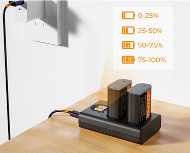 Зарядний пристрій + 2 акумулятори DMW-BLK22 для Panasonic 2400mAh (GH5, GH6, G9)