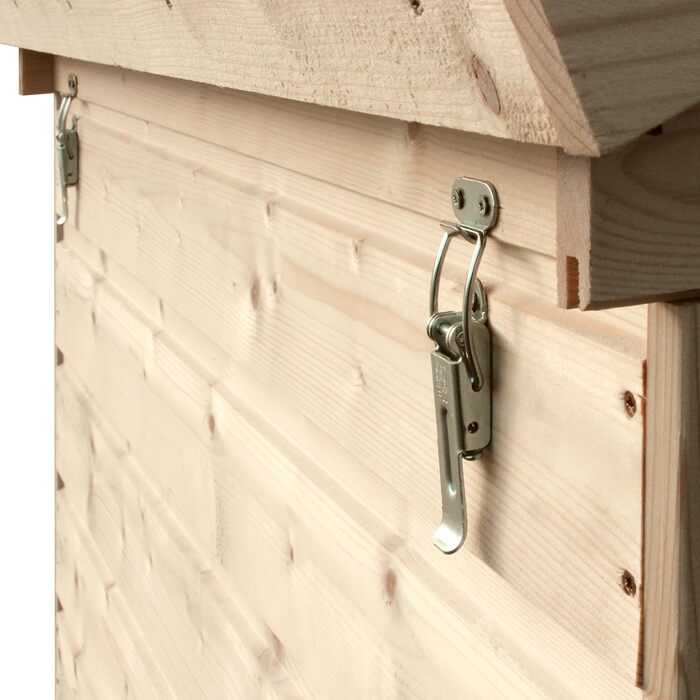 Будка для собак Outdoor маленьких порід – дерев'яна будка для собак, водостійкий дах 76 x 99 x H80 см, розмір S, Timbela M401-1 розмір M, 76x99xH80cm, натуральне дерево