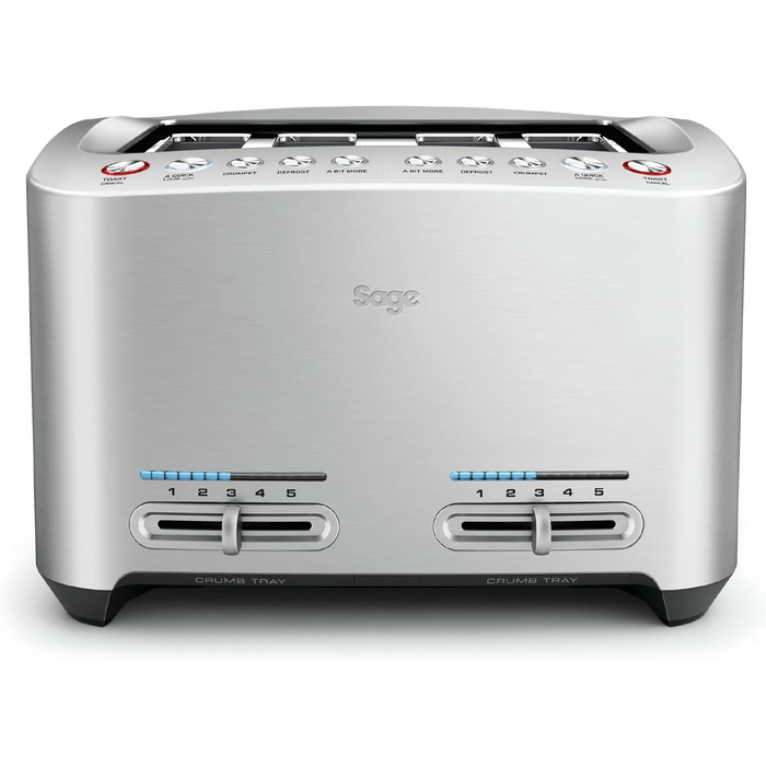 Тостер Sage The Smart Toast на 4 скибки, щіткований алюміній
