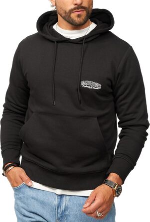 Чоловічий світшот з капюшоном JACK & JONE, чорний, розмір M