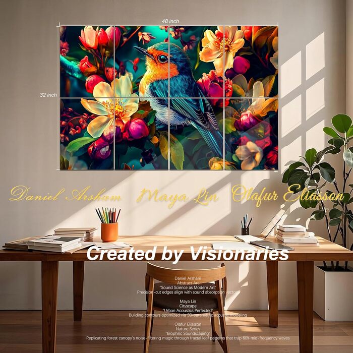 Акустичні гексагональні панелі Mollywell для шумоізоляції стін, 35.6 x 30.5 см, звукопоглинаючі плитки проти відлуння для вітальні та спальні, набір 8 шт, колір мікс (коричневий, чорний, бежевий)