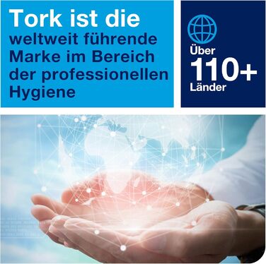 Tork 559000 Roll Dispenser for M2 Paper Towels in Elevation Design / Paper Towel Dispenser for hygienic single towel dispensing in White, 239mm x 360mm x 227mm