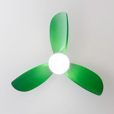 Вентилятор стельовий Cecotec EnergySilence Aero 3050 з LED підсвіткою, 36 дюймів (102 см), пульт, таймер, 6 швидкостей, DC-мотор, м'ятний колір