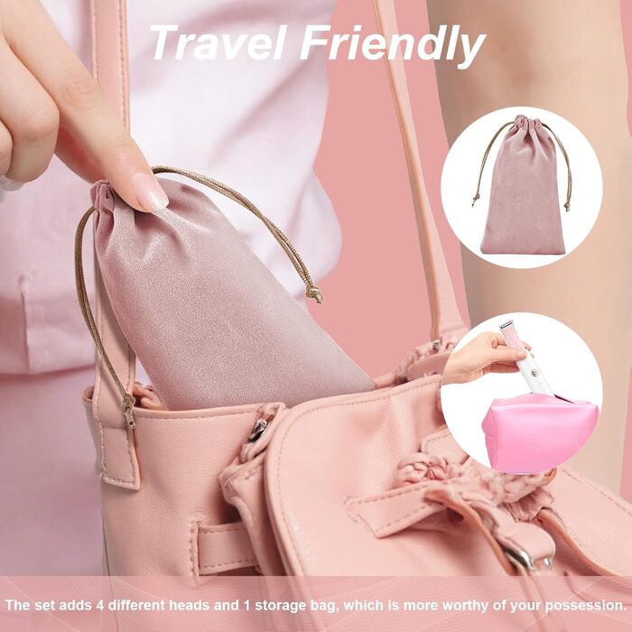 Електричний жіночий тример 4-в-1 для обличчя, бікіні зони та ніг