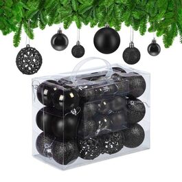 Relaxdays Set of 50 Christmas Baubles