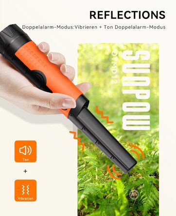 Металодетектор SUNPOW для дітей - LCD-дисплей з мультфільмом, водонепроникна котушка IP68, унісекс дизайн, 3 режими (All Metal/Disc/Pinpoint), регульована ручка 32-40 дюймів для дітей 5-12 років (X-Yellow)