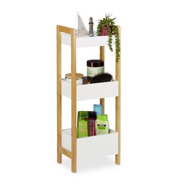 Relaxdays Bath caddy with 3 baskets