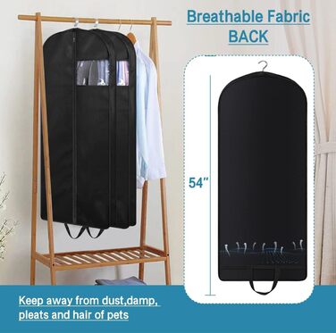 Органайзери для шафи KIMBORA 109,2 см (3 шт.) - для одягу, мантій, курток, сорочок. Зручні кишені для зберігання та подорожей