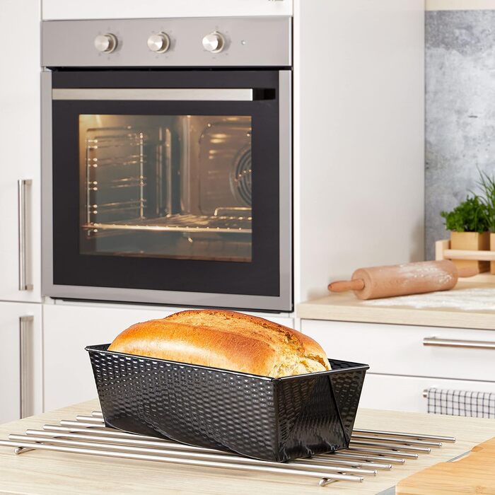 Форма для випічки хліба Grizzly Brotbackform, 35x15x10 см, антипригарна, для кексів та хліба на заквасці, чорна