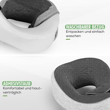 Подушка для шиї Näckenkissen: U-подібна подушка з Memory Foam, маска для сну та навушники.