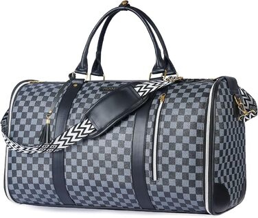 Сумка-трансформер для подорожей 50 л, 2-в-1 з водонепроникним взуттям та системою проти зминання – для жінок та чоловіків, ідеальна для ділових поїздок та відпочинку (Чорна)