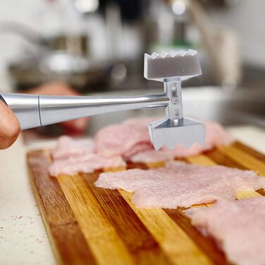 Ніж для відбивання м'яса Joeji, цинкова сплава, безпечний для миття в посудомийній машині, міцний, для стейків, фаршу, птиці, риби, м'яса